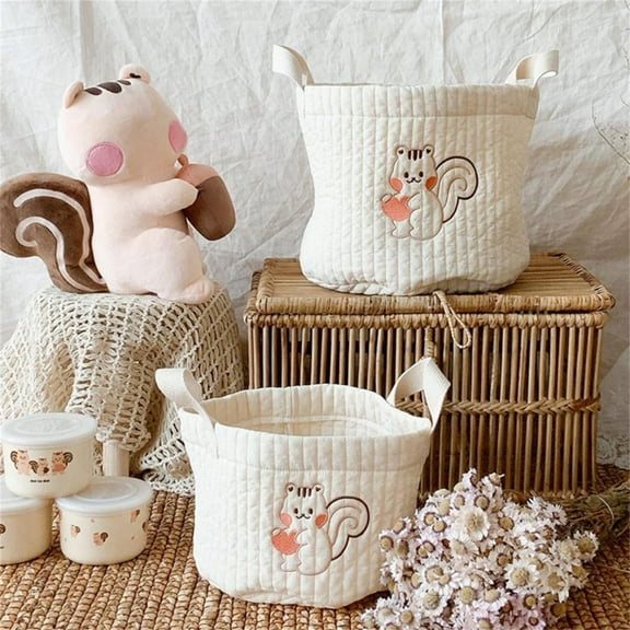 Storage Case Storage Basket Soft Texture Cotton Assorted Organizer Box Household