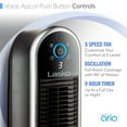 thumbnail image 4 of Lasko 40" 5-Speed Smart Tower Fan Powered by Aria, Wi-Fi Connected, Alexa, Google, Black, T40733, 4 of 16