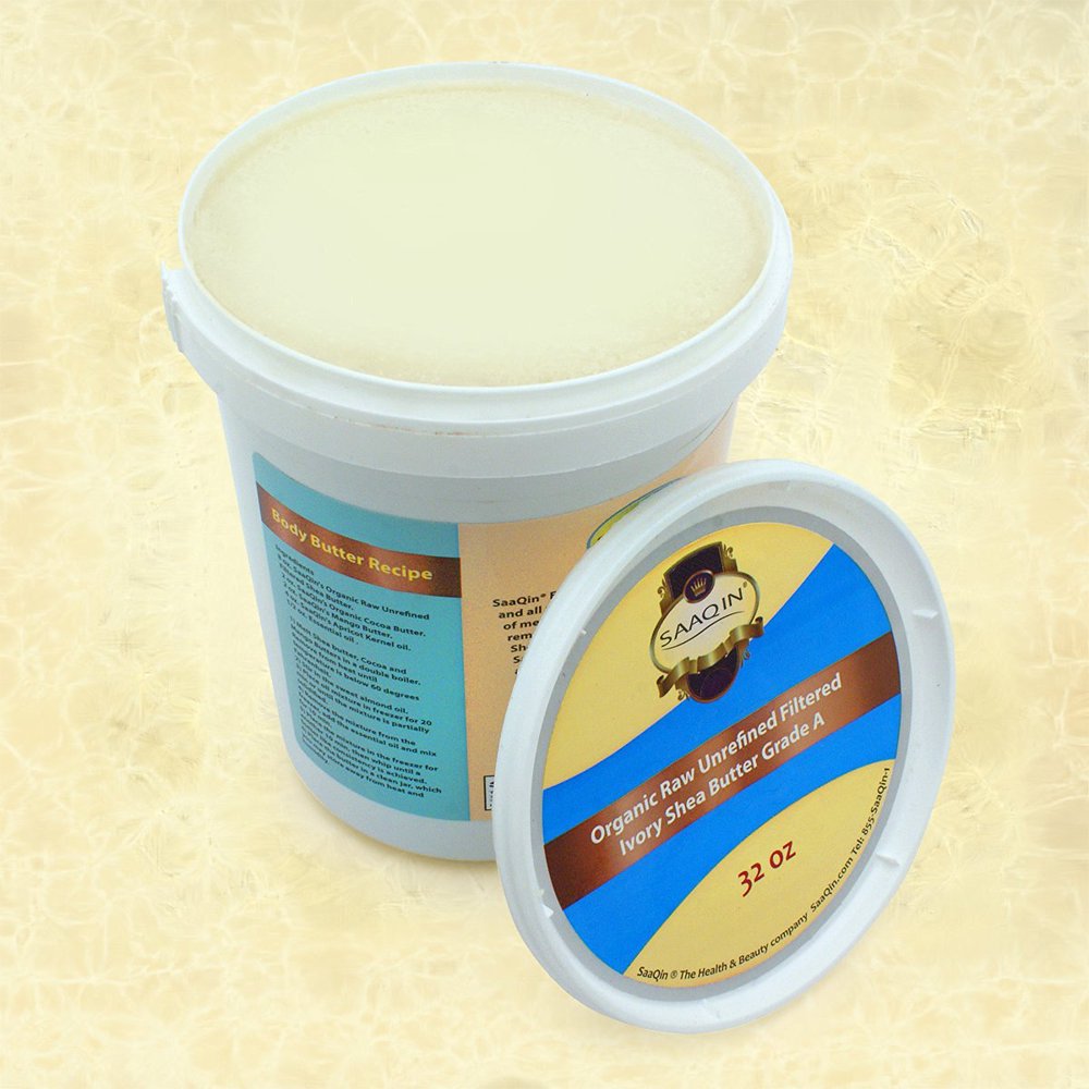 Organic Ivory Shea Butter 32 Oz FILTERED & CREAMY