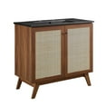 thumbnail image 3 of Modway Soma 36” Bathroom Vanity in Walnut Black, 3 of 10