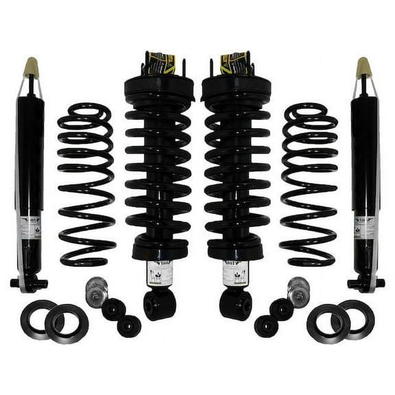 Front and Rear Air Spring to Coil Spring Conversion Kit - Compatible with 2003 - 2011 Mercury Grand Marquis 2004 2005 2006 2007 2008 2009 2010
