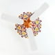 thumbnail image 2 of Plastic Replacement Fan : 20.7inch Length Wood Grain Fan Leaves for Living Room Bedroom Dining Room - Easy to Install, 2 of 3