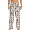 thumbnail image 2 of Lsque Cartoon Poodle Dog Print Men's Pajama Pants, Lounge Pant - Comfortable Home Wear,Elastic Waistband, Stylish Design-Medium, 2 of 9