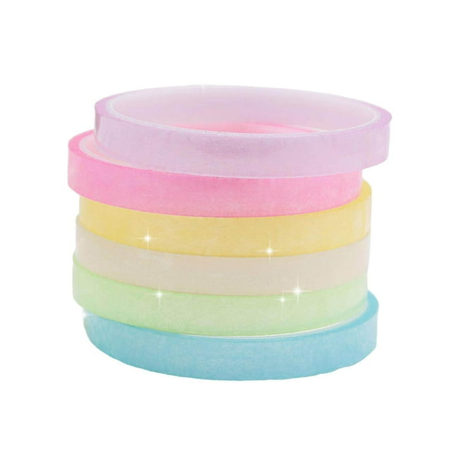 Ruban Adhésif à Rouler pour Décompression Jouets Couleur Bonbon pour Fournitures de Fête 1,2 cm X 16 m StyleC