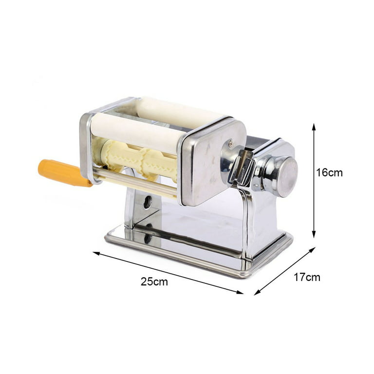 Pasta Machine - Stainless Steel Roller Pasta Maker -Noodles Maker with Hand  Crank, Perfect for Spaghetti, Fettuccini, Lasagna or 