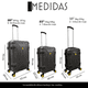 thumbnail image 2 of Set 3 Maletas De Viaje Jony Rigidas 25 Kg 15 Kg 10 Kg Candado Numerico Ruedas 360, 2 of 5