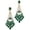 Green, variant on Dangle Earrings for Women,Dainty Pearl Drop Earrings CZ Wedding Earrings for Brides Dangling Drop Earrings for Women Trendy Long Chain Earrings for Women Wedding Jewelry