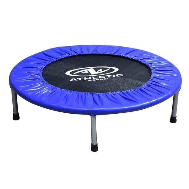 Mini Trampolín Athletic Works 3 Pies Azul
