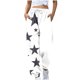 thumbnail image 2 of Puntoco Pantalón De Mujer Con Cordón Y Estampado De Estrellas A La Moda, Blanco L, 2 of 5
