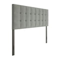 thumbnail image 4 of Home Design Ida King Upholstered Transitional Adjustable Headboard With Button Tufted For Adult, Grey, 4 of 8