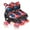 Red, variant on Nattork Roller Skates for Boys Girls Kids 4 Sizes Adjustable Quad Skates with Illuminating Wheels Black Size S