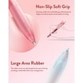 thumbnail image 3 of Four Candies 12Pack 0.5mm Black Ink Quick Dry Retractable Gel Pen Set, Cute Transparent Pastel Fine Point Note Taking Aesthetic lnk Pens, Comfort Grip Drawing Writing  Office Home (Black), 3 of 10