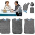 thumbnail image 1 of 3 Pack Washable Adult Bibs with Crumb Catcher Large Size for Elderly Dining Protection, 1 of 4