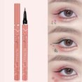 thumbnail image 2 of Delineador de ojos líquido mate, 4 colores, resistente al agua, duradero, colorido, rojo, marrón, secado rápido, lápiz delineador de ojos, cosméticos de maquillaje de ojos, 2 of 5