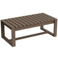 thumbnail image 4 of EAGLE PEAK Natural Real Wood Cedar Ourdoor Coffee Table with Slat Top for Garden Lawn Porch Balcony, Rectangular, 4 of 9