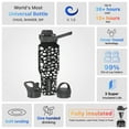 thumbnail image 3 of Coldest Sports Water Bottle - 3 Insulated Lids (Chug Lid, Straw Lid, Loop Lid ) Double Walled, Thermo Mug, Metal Canteen (36 oz, Shadow Leopard), 3 of 6