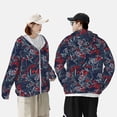 thumbnail image 4 of Fotbe Cool Red Off-Road Vehicle Chaqueta con Protección Solar UPF 50+ para Hombre y Mujer, Camisa con Capucha y Bolsillos-Medium, 4 of 7