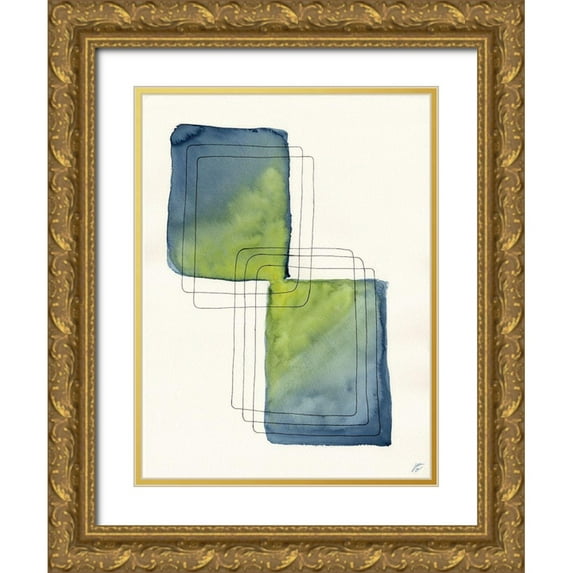 Lee, Judson 19x24 Gold Ornate Wood Framed with Double Matting Museum Art Print Titled - 2 Box Sketch
