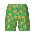 thumbnail image 4 of Lsque Mens Swim Trunks Pumpkin Leaves Pattern - Bathing Suit Compression Liner - Beach Swim Shorts Swimwear - (S-3XL) - Stretch Quick Dry -XX-Large, 4 of 9