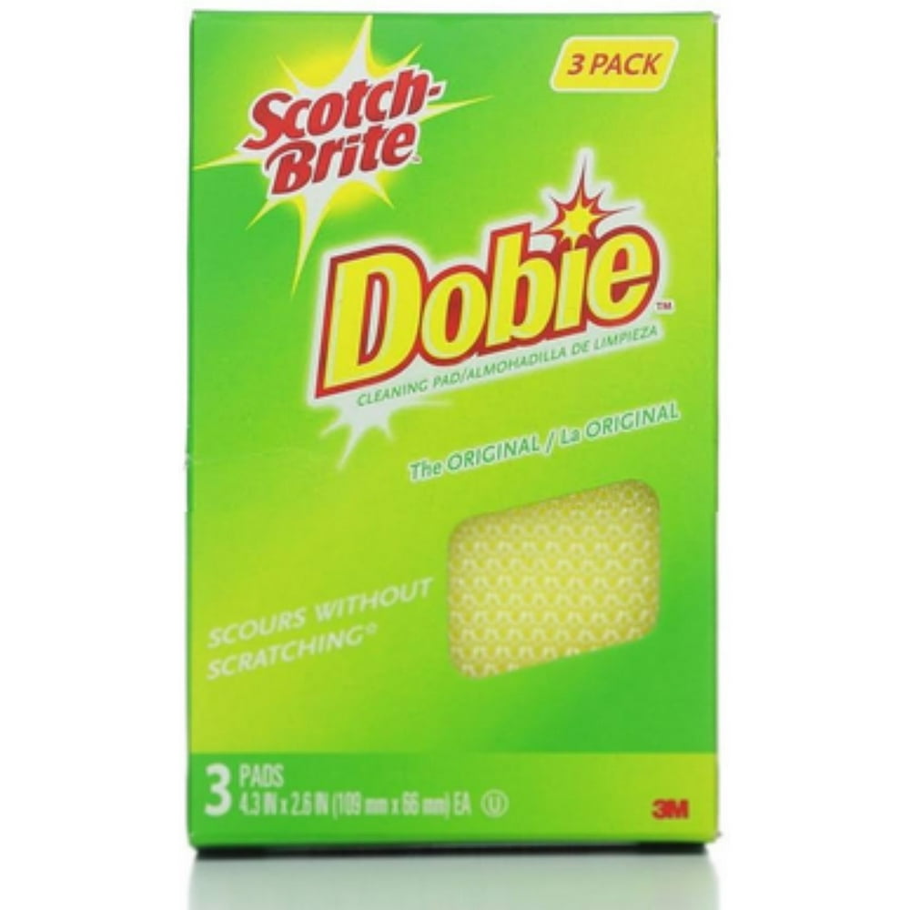 ScotchBrite Dobie AllPurpose Cleaning Pads 3 ea