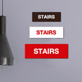 thumbnail image 3 of Basic Stairs Sign (Brushed Silver) - Large, 3 of 5