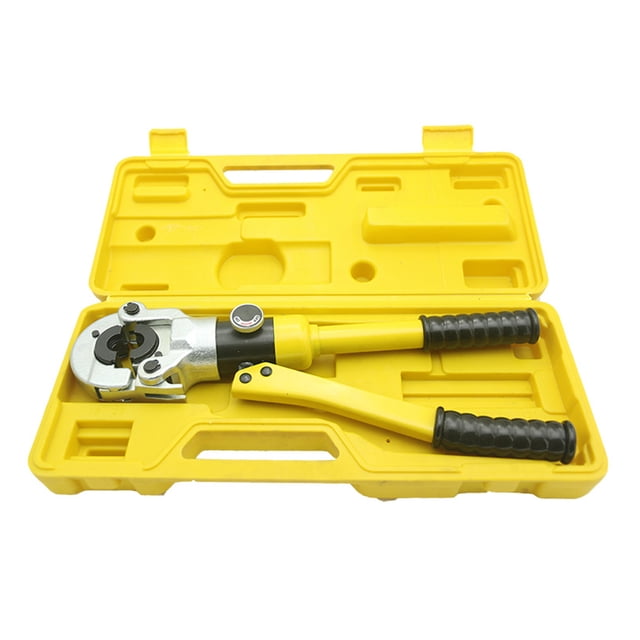 Crimpadora de tubos hidráulicos Tubos de aluminio Herramienta de prensado de tubos de plástico HY-1632A yeacher Crimpadora Hidráulica de Tubos