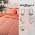 thumbnail image 6 of IGI Queen Size Reversible 7 Piece Comforter Set - Complete Bed in a Bag - Red/Dhalia, 6 of 6