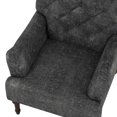 thumbnail image 5 of Purani Tufted Faux Leather Accent Chair, Gray, 5 of 5
