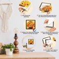 thumbnail image 4 of Self Adhesive Magnetic Frame for Cross Stitch Photo Art Wall Hanging Framed Picture Frame Inner Size 25*35cm Black, 4 of 5