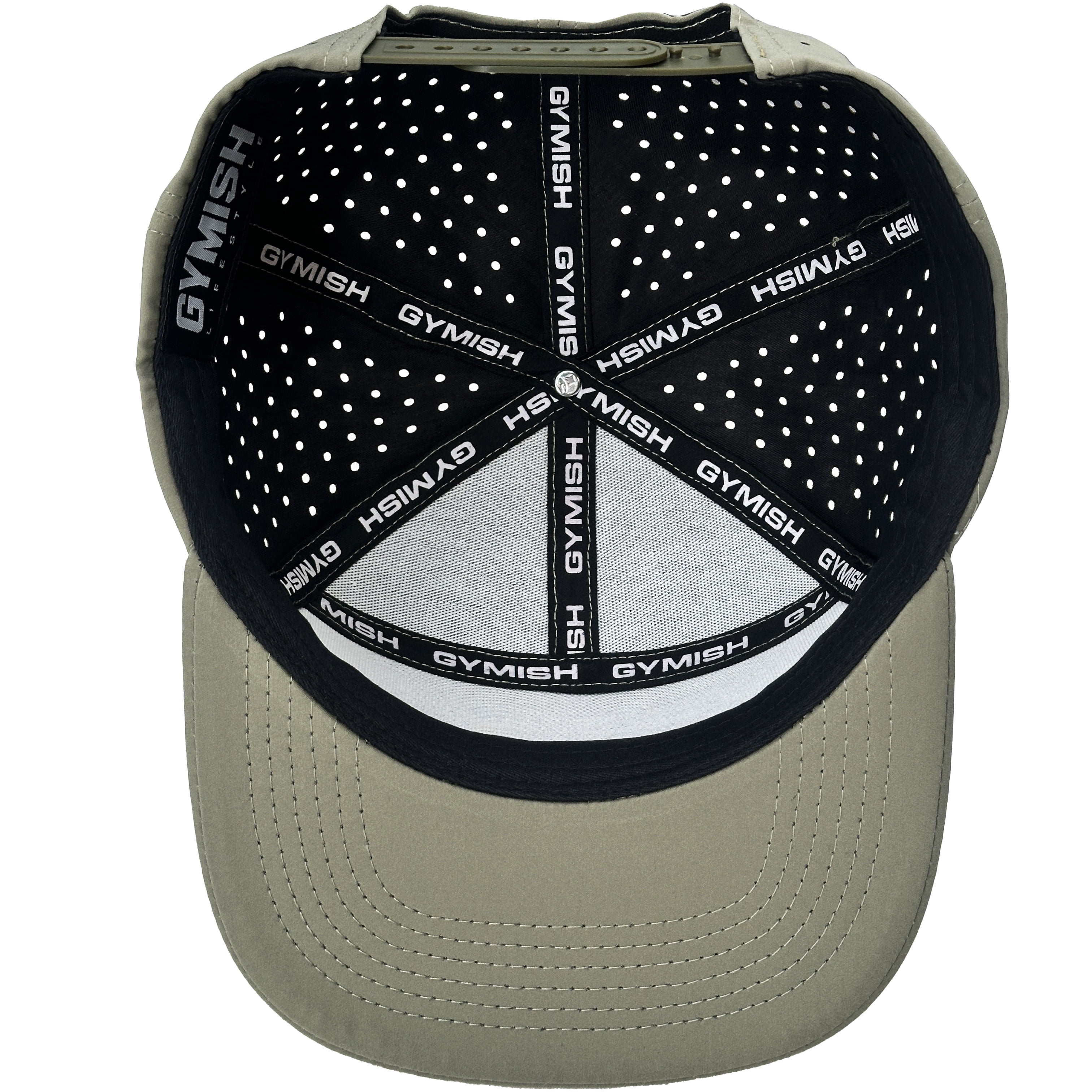 GYMISH Lifestyle Weightplate Men's Workout Hat with Laser-Vented Design in Various Colors