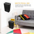 thumbnail image 4 of Trash Can with Lid Plastic Garbage Bin Large Waste Bin Container for Kitchen Bathroom, 4 of 8