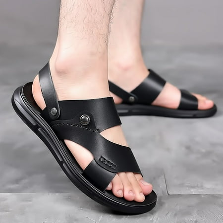 

Cathalem Men Sport Sandals Summer Beach Slides Shoes Outdoor Hiking Thong Flip Flops Sandals Sandals Shoes Men Black 8