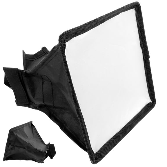 Universal Camera Flash Softbox Portable Flash Diffuser Camera Top Flash Diffuser Round Machine Top Reflective Material Soft Cloth