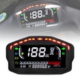 thumbnail image 2 of HLONK Digital Gauge 12V Motorcycles Speedometer/Tachometer/Odometer Universal with Multifunction Indicator Light, 2 of 8