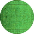 thumbnail image 1 of Ahgly Company Indoor Round Oriental Green Industrial Area Rugs, 3' Round, 1 of 4