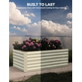 thumbnail image 3 of Bingirl 8x4x2 FT Galvanized Beige Raised Garden Bed, 3 of 5