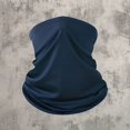 thumbnail image 5 of Solid Summer Neck Gaiter for Unisex Sun Protection Ice Silk Cooling Face Mask Neck Scarf Thin Breathable Bandana for Cycling Fishing 1 PC Navy One Size, 5 of 5