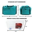 thumbnail image 5 of Osage River Deluxe Tackle Bag with 4 Tackle Box Organizers, Heavy Duty Fishing Tackle Storage, Teal, 5 of 6