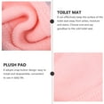 thumbnail image 3 of ADDHAT Funda De Asiento De Inodoro Rosa Con Botón Material Premium Para Cómodo, 3 of 8