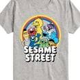 thumbnail image 3 of Sesame Street - Sesame Group Rainbow - Toddler and Youth Short Sleeve Graphic T-Shirt, 3 of 5