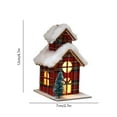 thumbnail image 2 of Hwkond Christmas Ornaments Christmas Small House Christmas Decoration Ornaments Christmas Micro PVC Small House Christmas Decoration, 2 of 5