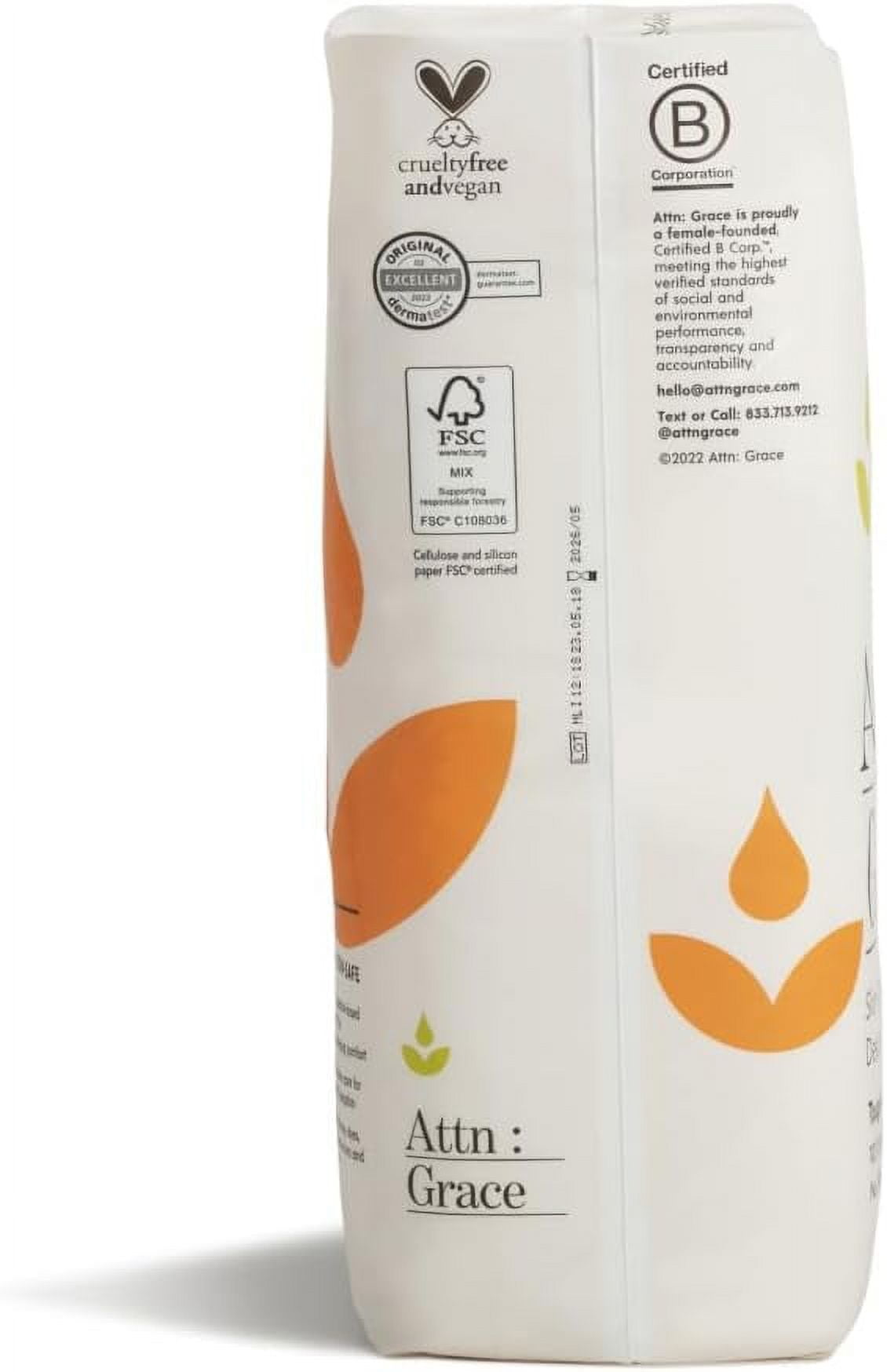 Attn: Grace Ultimate Incontinence Pads for Women (28-Pack) - Discreet High Absorbency Sensitive Skin Protection | Heavy Bladder Leaks or Postpartum | 100% Breathable & Plant-Based