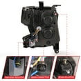 thumbnail image 4 of ANZO 111478 LED HEADLIGHT PLANK STYLE BLACK CLEAR W/SEQUENTIAL AMBER, 4 of 6