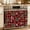 Red Black, variant on Oven Skirt Curtain for Kitchen 21.5x30 Inch, Christmas Oven Curtain with 8 Ribbon Ties & Ruffle Trim, Stove Skirt Curtain Dishwasher for Cabinets Sinks Pine Tree Gold White Snowflake Red Black Plaid