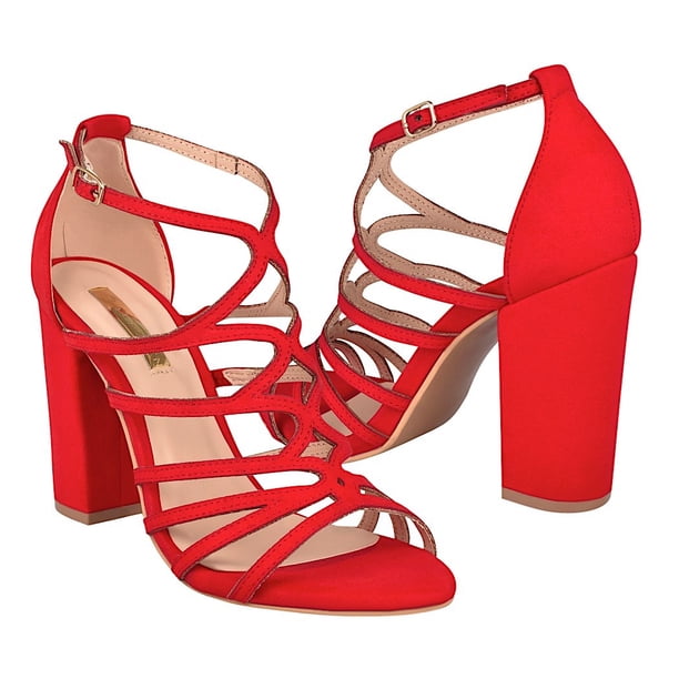 SANDALIAS DE VESTIR PARA DAMA MY CLASBEN 181240-07-40-5 ROJO MY CLASBEN 181240-07-40-5
