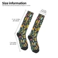thumbnail image 2 of Fuzoiu Colorful Hippie Print Adult Stockings,Crew Socks,Unisex Fashion Socks, Casual Sports Socks,Comfortable Crew Socks for Everyday Wear and Sports, 2 of 6