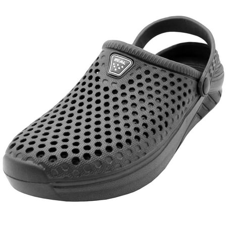 

SNJ Men s Lightweight Clogs Slip Indoor Outdoor Sandals Shoes