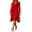 Red, variant on Women’S 2-Piece Business Outfit Set, Sleeveless Bodycon Midi Dress With Long Sleeve Blazer Jacket, Wrinkle-Resistant Stretch Polyester Fabric, 2pcs, Sizes S M L XL XXL