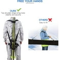 thumbnail image 5 of GOGHOST Ski Carrier Strap Skis and Poles Backpack Carrier Adjustable Size Black 2 Pack, 5 of 7