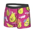thumbnail image 5 of Goofa Pink Green Avocado Printed Men's Boxer Briefs Underwear, Moisture-Wicking Underwear, Trunk,Soft and Breathable Cotton Underwear-Large, 5 of 9